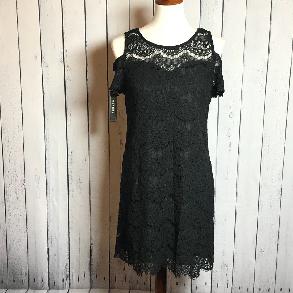NWT Pretty Black Lace Dress